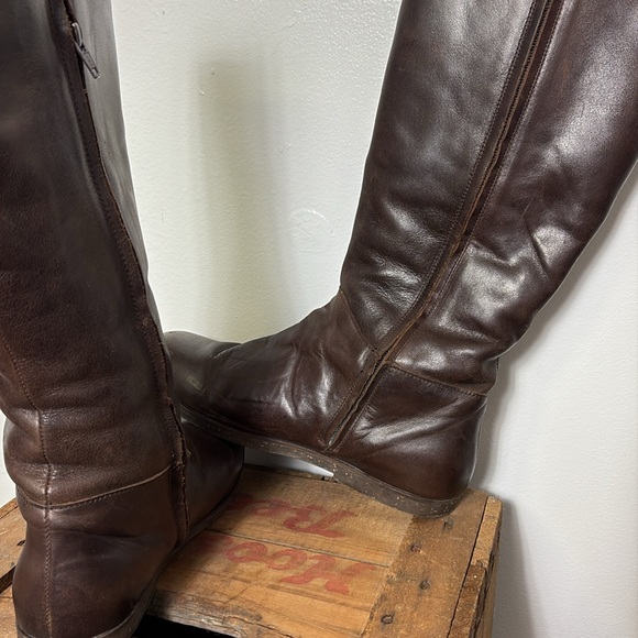 EMU Australian sheepskin lined Leather Knee High Boots sz9 - Picture 8 of 10